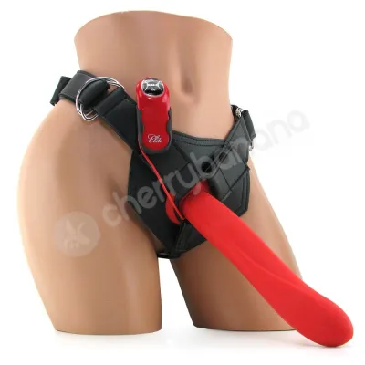 Fetish Fantasy Extreme 10 Red Vibrating Silicone Big Daddy Strap On