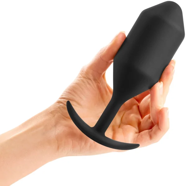 B-Vibe Snug Plug 5 Black Large Butt Plug