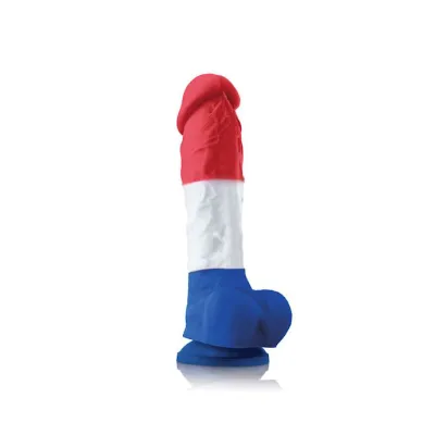 Colours Pleasures Tri colour Dildo 8 9 Inch Multi 8 Inch