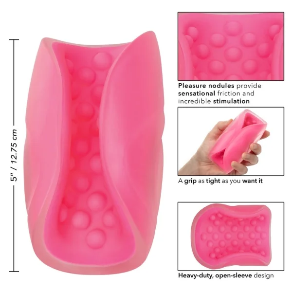 The Gripper Beaded Grip Open Sleeve Masturbator