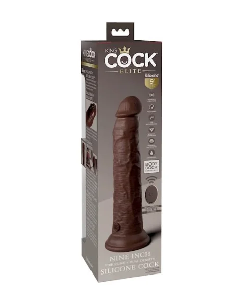 King Cock Elite Dual Density Vibe Silicone Dildo With Remote