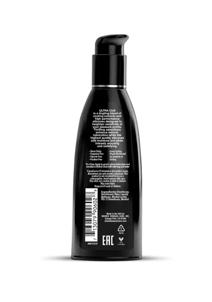 Wicked Ultra Chill Silicone Personal Lubricant 2 fl oz