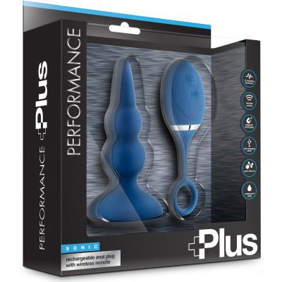 Sonic Blue 5 Vibrating Butt Plug