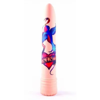 Tatu Sin Vibrator With Original Tattoo Art Design Waterproof