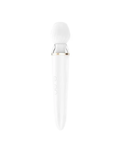 Satisfyer Double Wand-er Wand Vibrator - With 2 Attachment Heads & App Control!