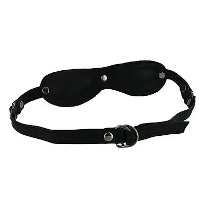 Blacked Out Leather Blindfold