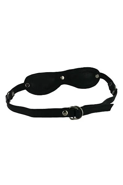 Blacked Out Leather Blindfold
