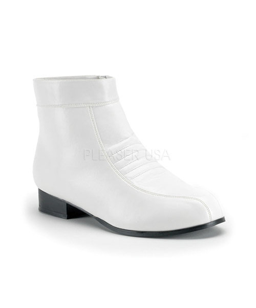 PIMP-50 - MEN White PIMP SHOES, Comic Book Hero, Trooper