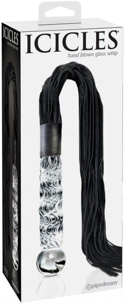 6.5" Glass Dildo + Flogger