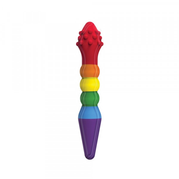 Rainbow Knob Job Dildo
