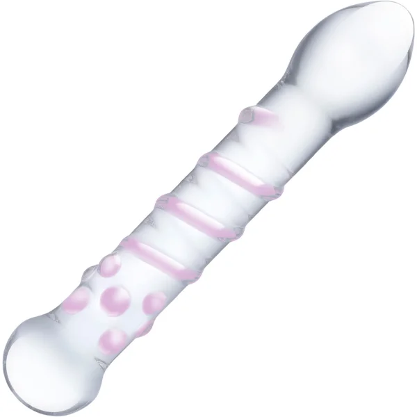 Gläs Spiral Staircase Full Tip G-Spot Glass Dildo