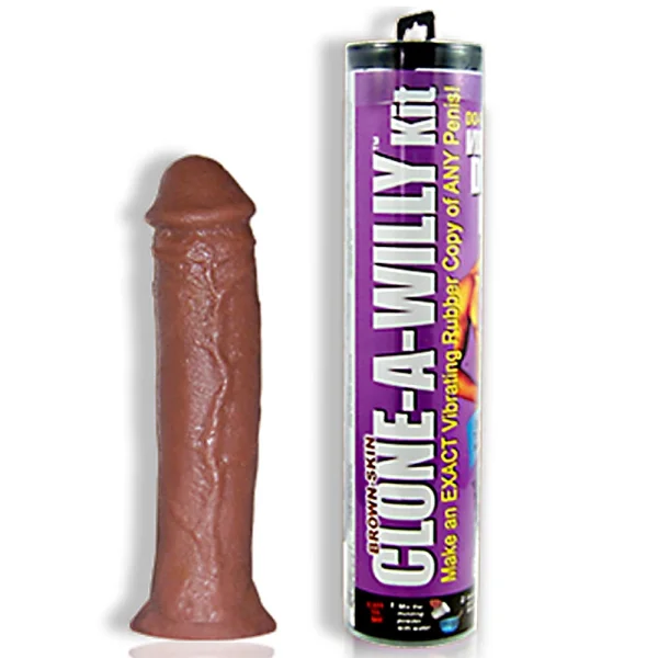 Clone-A-Willy Make Your Own Vibrating Silicone Dildo - Deep Skin Tone