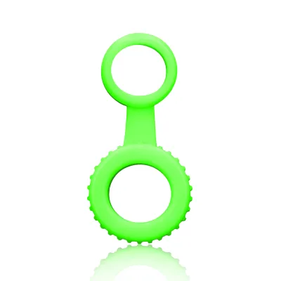 Ouch Glow in the Dark Dual Cock Ring and Ball Strap