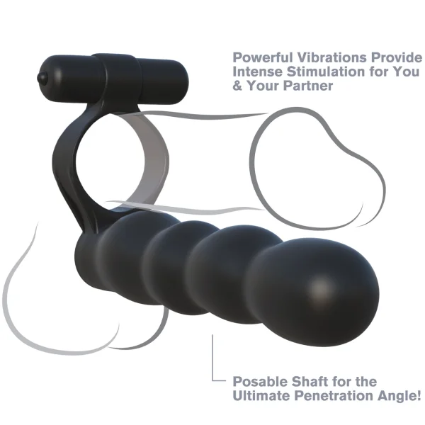 Partner Double-Penetrator in Black by Fantasy C-Ringz