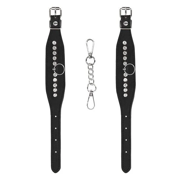 Ouch! Diamond Studded Wrist Cuffs