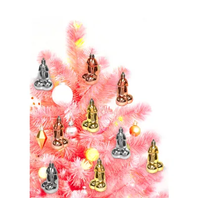Glitterati Metallic Penis Ornaments