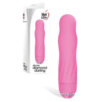 Adam and Eve Silicone 4 75 Vibrator with Rhinestone Accents