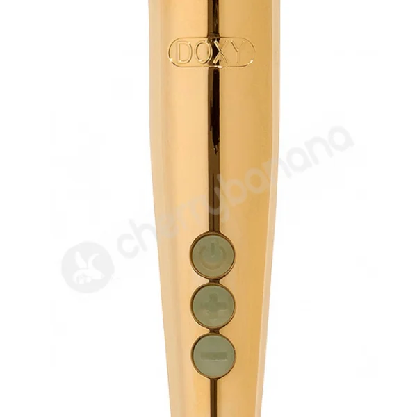Doxy Die Cast Gold 24 Karat Plated Vibrating Massager Wand