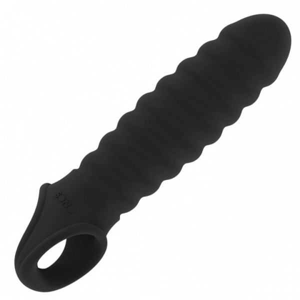 SONO No. 32 Ribbed Thick Penis Extender Sleeve - 6 Inch