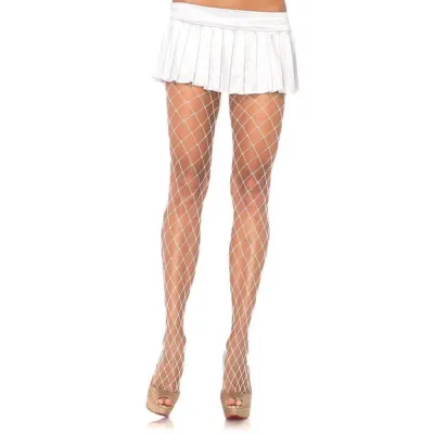 Xena Spandex Diamond Tights One Size White