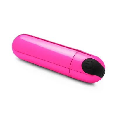 10x Rechargeable Vibrating Metallic Bullet Pink