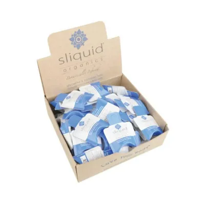 Sliquid Organics Natural Lubricant Pillows 60 Pillows Per Display