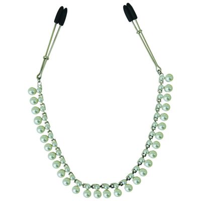 Sportsheets Midnight Pearl Chain Nipple Clips