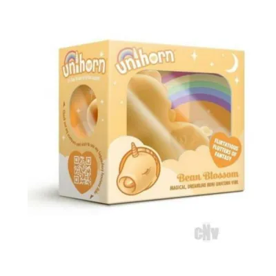 Clitoral Stimulation Unihorn Bean Blossom Flicking Vibrator Yellow