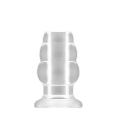 Sono No 49 Small Hollow Tunnel Butt Plug 3 Inch Translucent