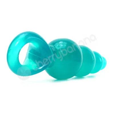 Jolie Ripples Aqua Large Butt Plug