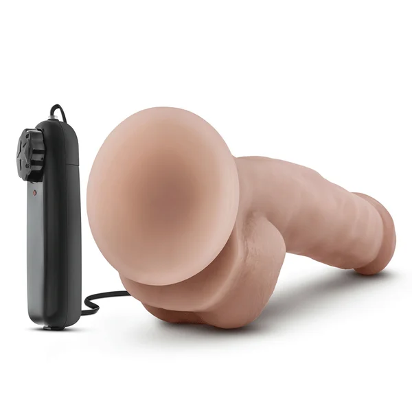 Dr. Skin Realistic 8.75 Inch Dr. Jay Vibrating Suction Anal Dildo with Balls — image 4 of 7