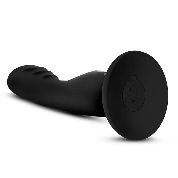Impressions N1 Black Vibrating Silicone Anal Dildo with Suction Cup by Blush Novelties — image 4 of 6