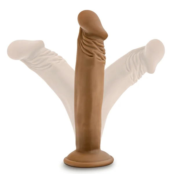 Dr. Skin Small 6 Inch Brown Starter Anal Suction Dildo by Blush Novelties — image 6 of 7
