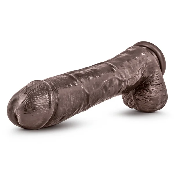 Dr. Skin Huge 11.5 Inch Mr. Savage Brown Suction Anal Dildo by Blush Novelties — image 2 of 6