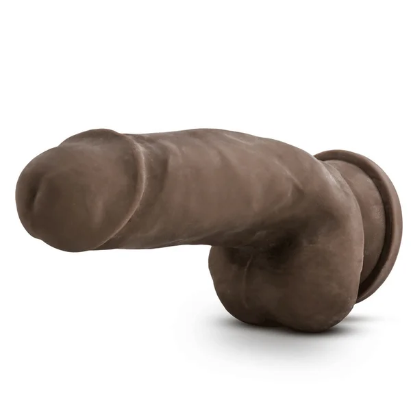 Au Naturel Realistic Fat Boy 7 Inch Brown Anal Dildo with Balls by Blush Novelties — image 3 of 8
