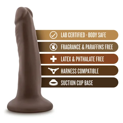 Dr Skin 5 5 Inch Brown Suction Cup Anal Dildo for Men by Blush Novelties