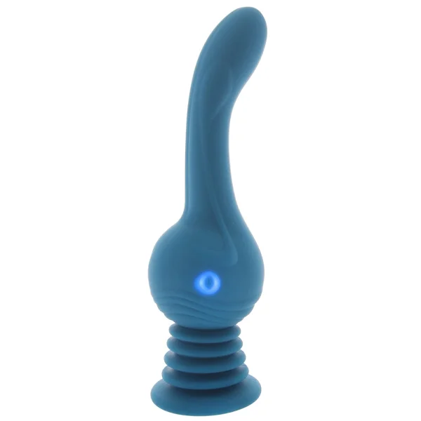 Revolution Earthquake Shaking Thrusting Silicone Rechargeable Stimulator With Remote By NS Novelties - Teal