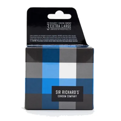 Sir Richards Extra Large Condom 3pk