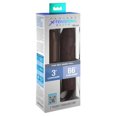 Fantasy X Tensions Elite 7 Inch Extension With Strap Brown