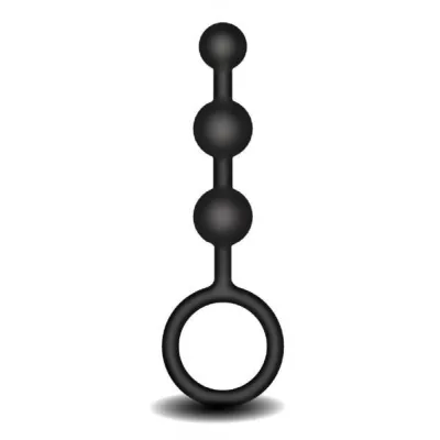 Frederick s of Hollywood Silicone Anal Beads Black