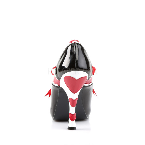 QUEEN-03 - 4" Heel, Alice in Wonderland Queen Of Hearts Platform — image 4 of 4