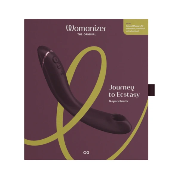 Clitoral Stimulation:  Womanizer Og G-spot Pleasure Air Stimulator Aubergine