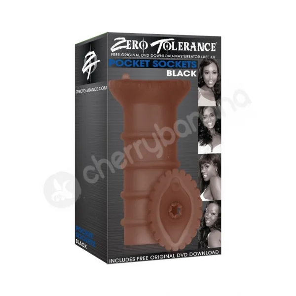 Pocket Sockets Black Masturbator