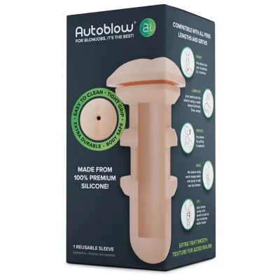 Autoblow A I Silicone Anus Sleeve White