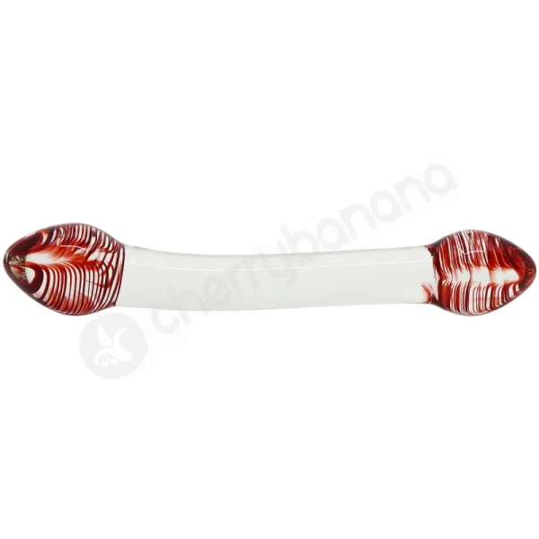 Daily Deal - 34% Off Crystal Pleasures Glass Red Head Lover Double Dildo
