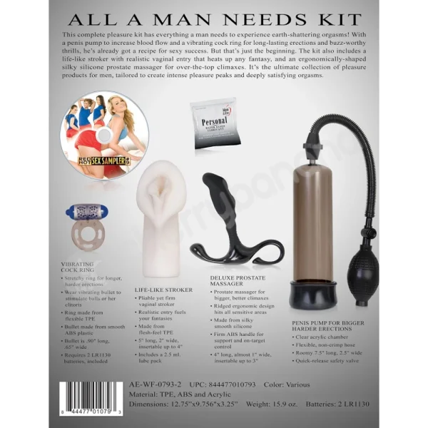 Adam & Eve All A Man Needs Kit