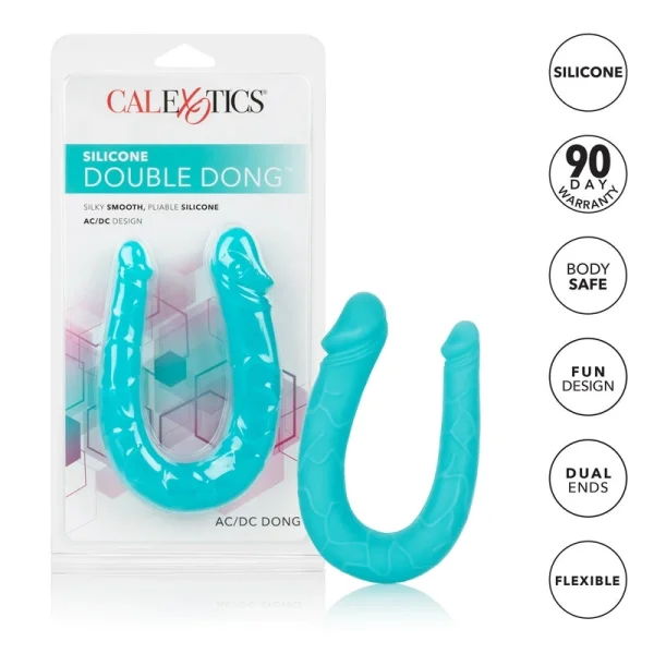 Silicone AC/DC Double Dong by CalExotics - Pink