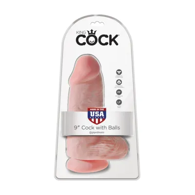 King Cock Chubby Suction Cup Dildo Flesh 9 Inch