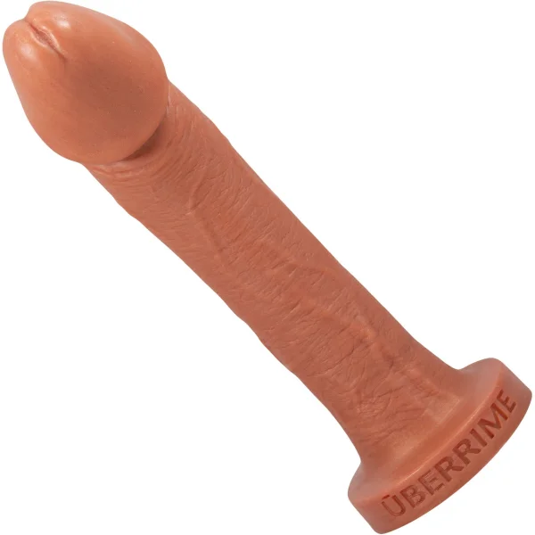 The Aptus 9" Silicone Realistic Dildo By Uberrime - Caramel