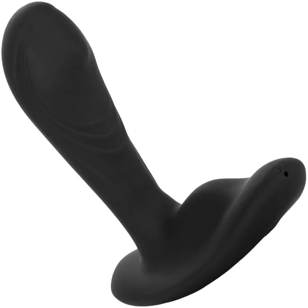 Eclipse Tapered Roller Ball Probe Silicone Vibrating Anal Probe by CalExotics - Black